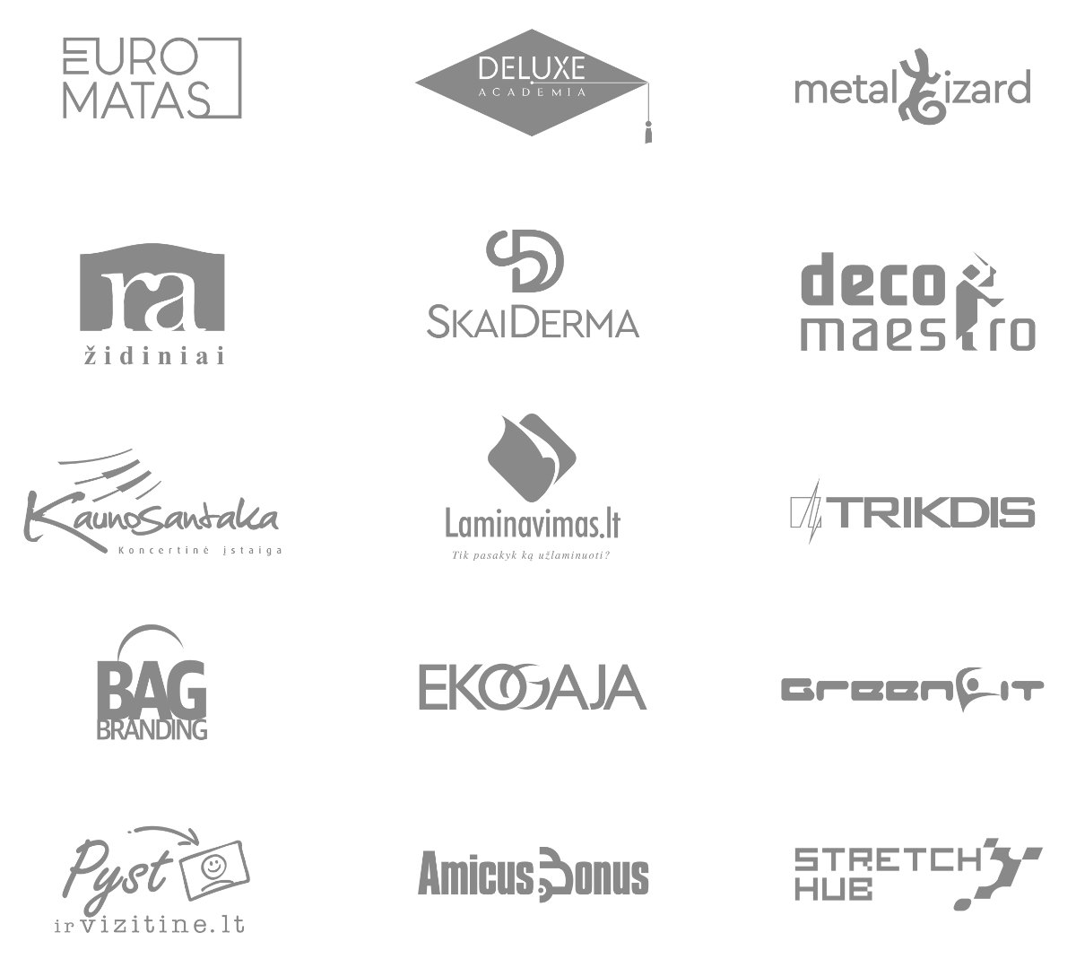 Klientams sukurti logotipai